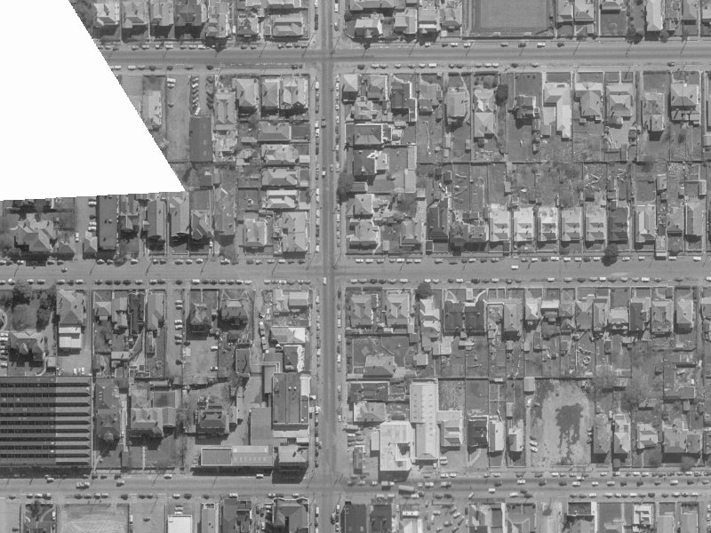 268 Hereford Street from the air, 1960-1964