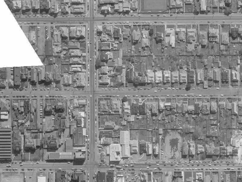 267 Hereford Street from the air, 1960-1964