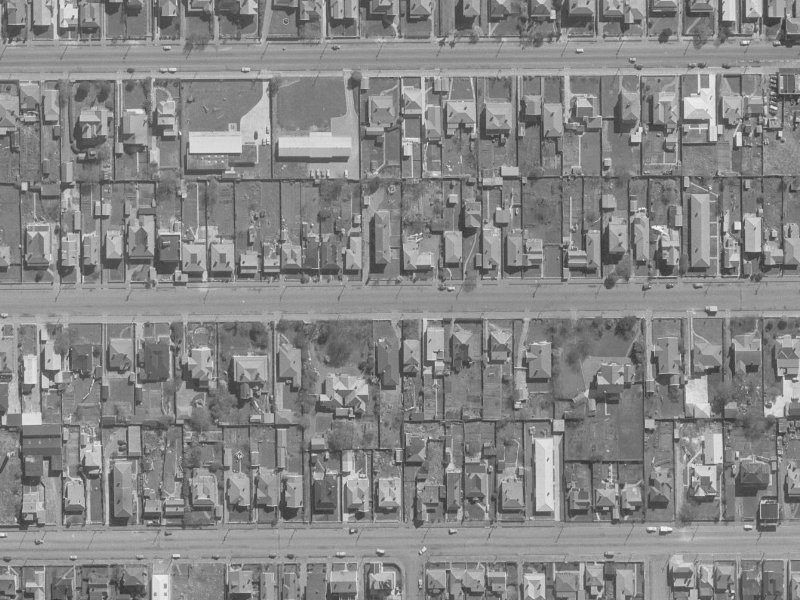 377 Hereford Street from the air, 1960-1964