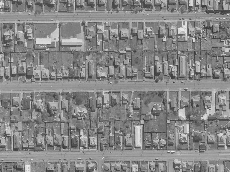 391 Hereford Street from the air, 1960-1964