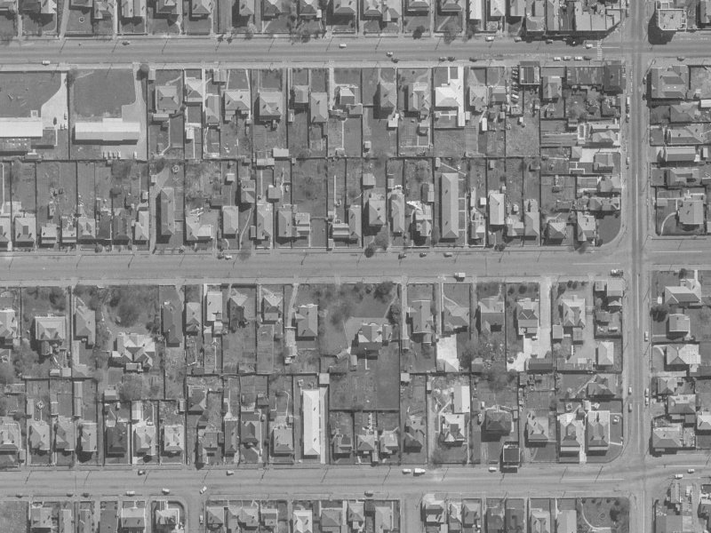 397 Hereford Street from the air, 1960-1964