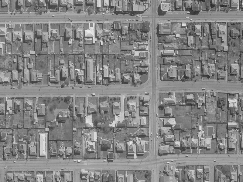 428 Hereford Street from the air, 1960-1964