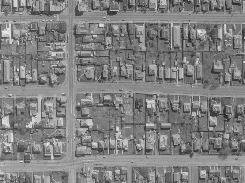 452 Hereford Street from the air, 1960-1964
