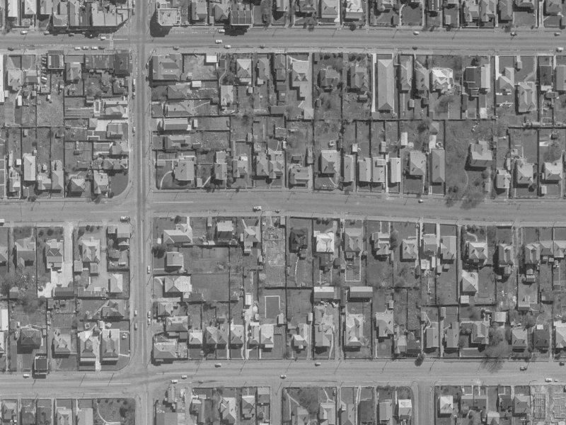 454 Hereford Street from the air, 1960-1964