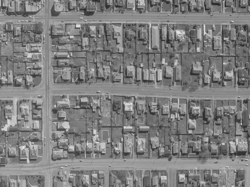 462 Hereford Street from the air, 1960-1964