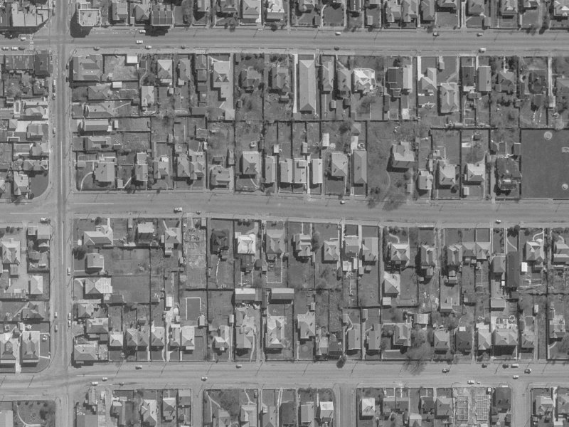 468 Hereford Street from the air, 1960-1964
