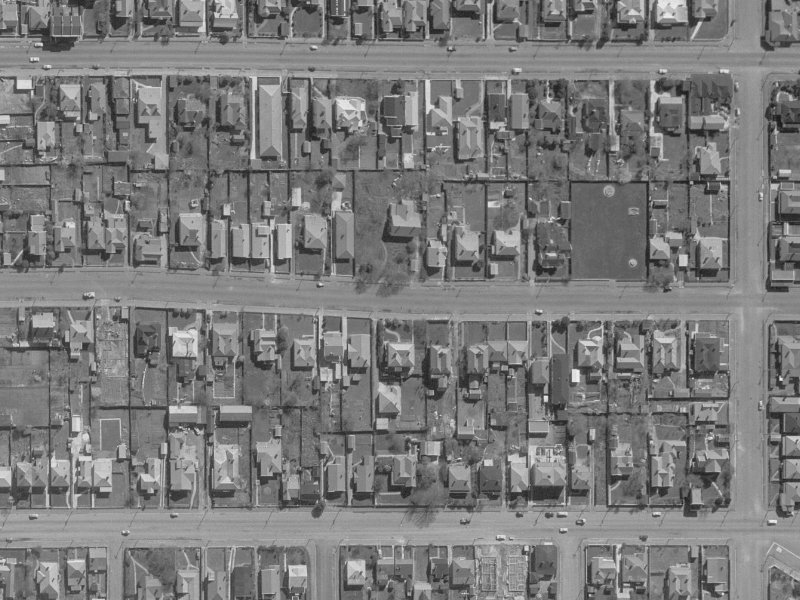 477 Hereford Street from the air, 1960-1964