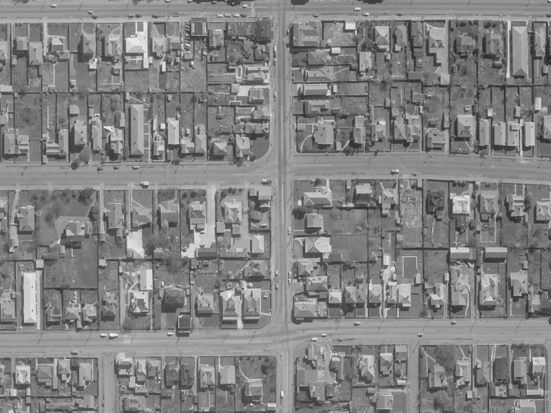 63 Stanmore Road from the air, 1960-1964