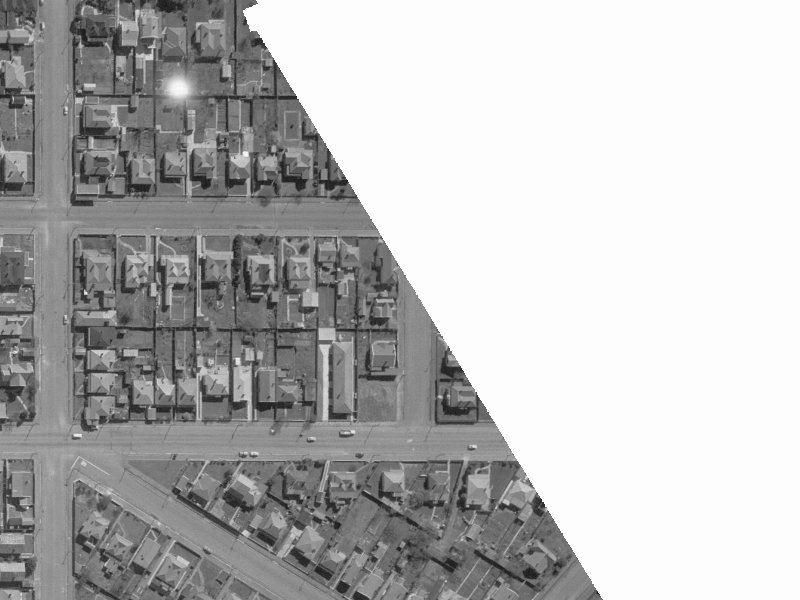 8 Tancred Street from the air, 1960-1964