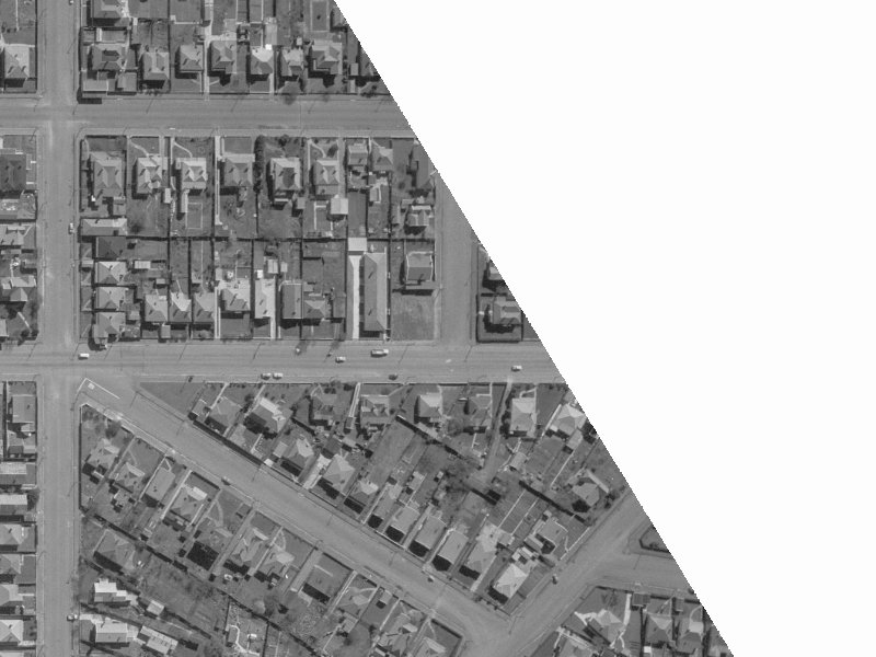 1 Tancred Street from the air, 1960-1964