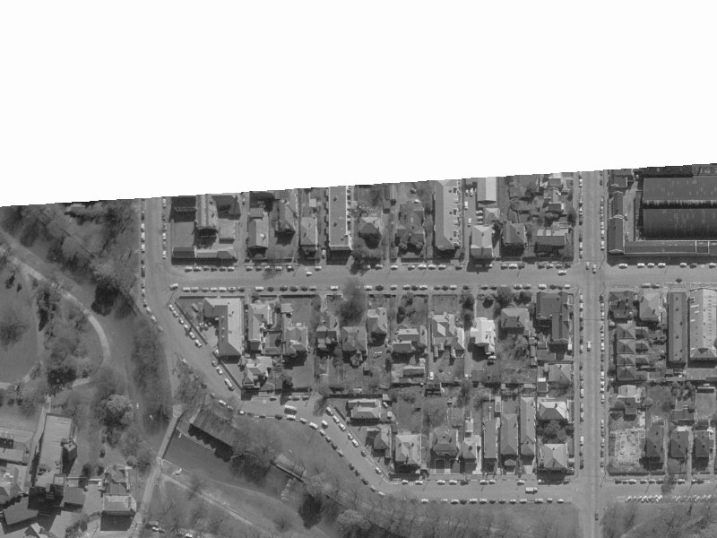 23 Cashel Street from the air, 1960-1964