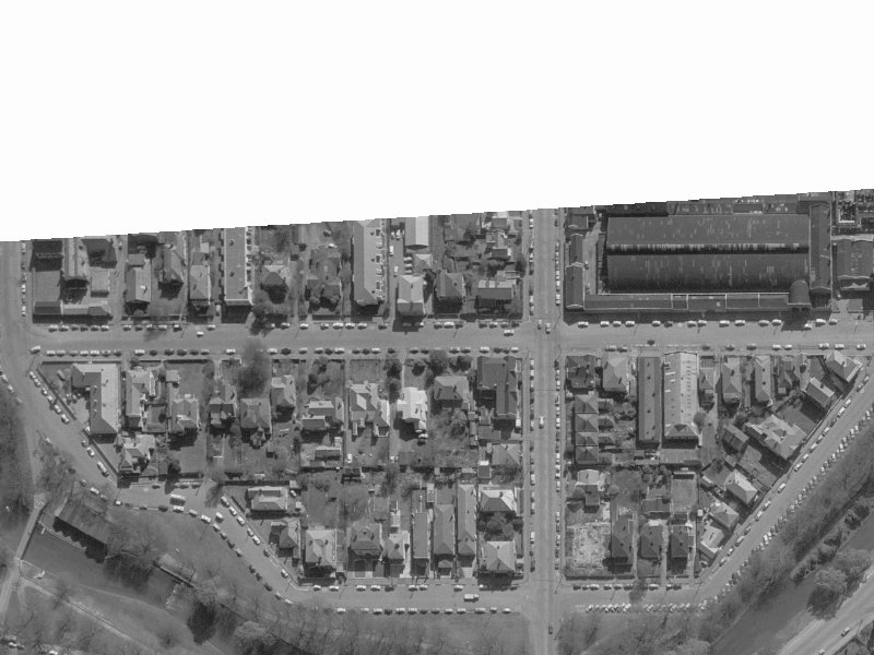 37 Cashel Street from the air, 1960-1964