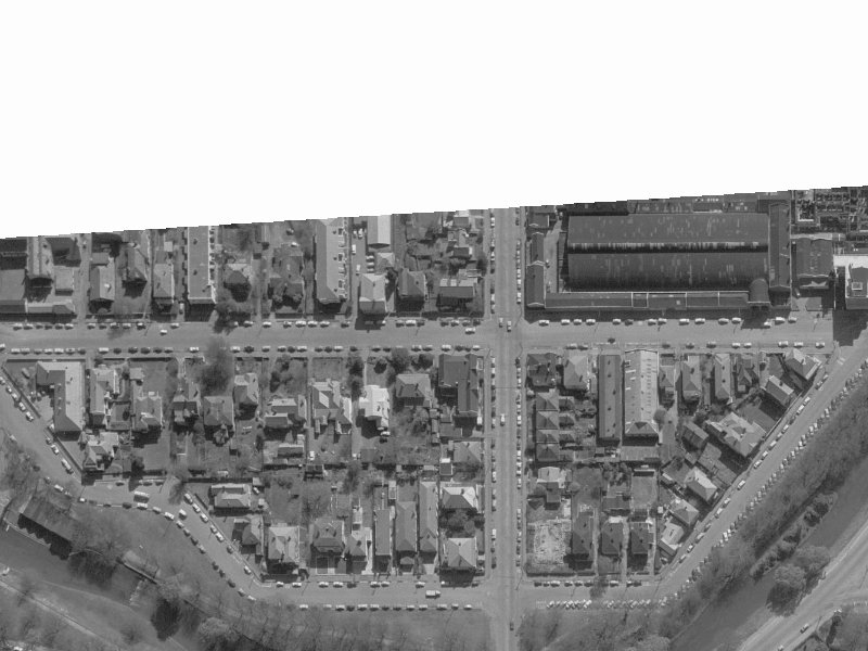 39 Cashel Street from the air, 1960-1964