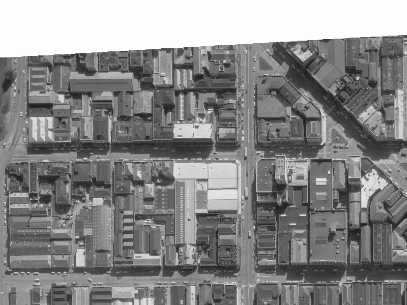 138 Cashel Street from the air, 1960-1964