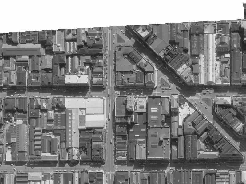 129 Cashel Street from the air, 1960-1964