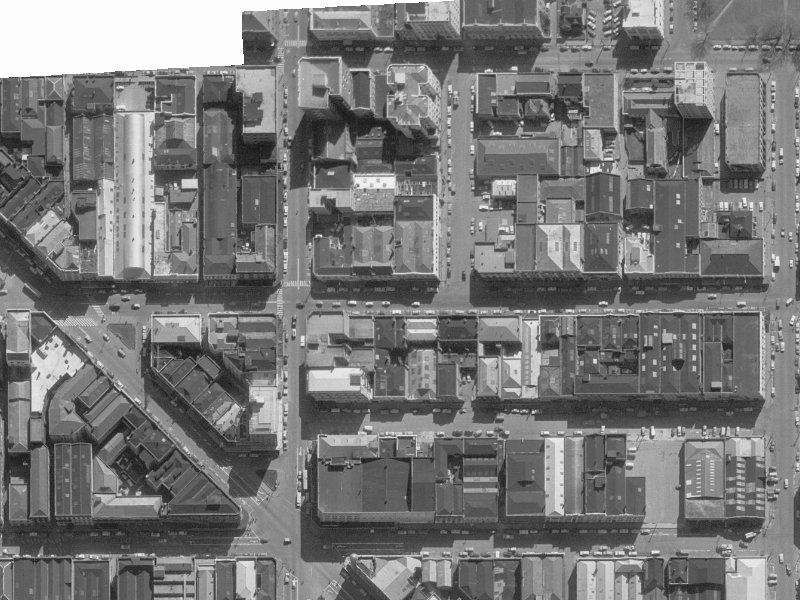 185 Cashel Street from the air, 1960-1964