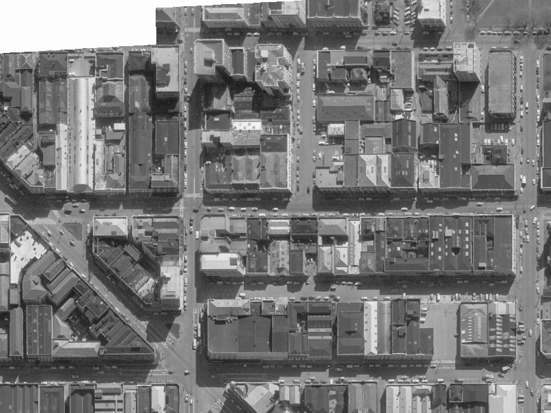 198 Cashel Street from the air, 1960-1964