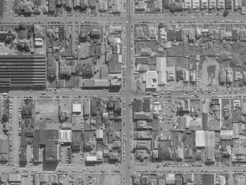 242 Barbadoes Street from the air, 1960-1964