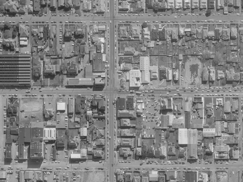 238a Barbadoes Street from the air, 1960-1964