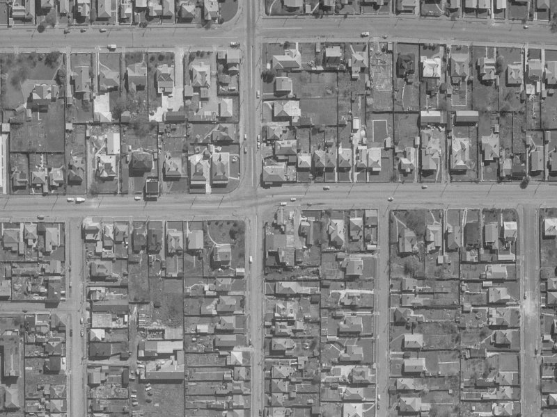 42 Stanmore Road from the air, 1960-1964