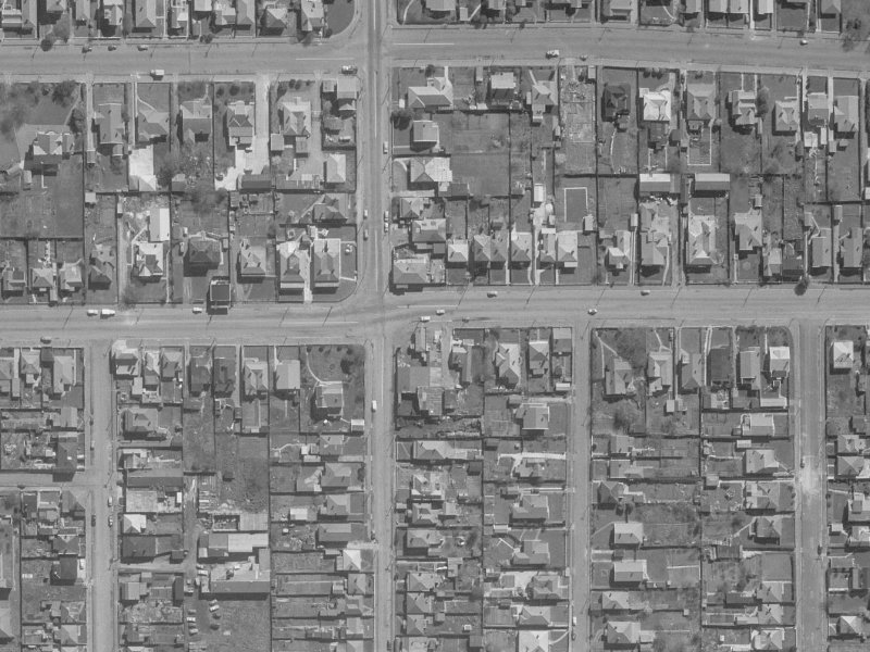 456 Cashel Street from the air, 1960-1964