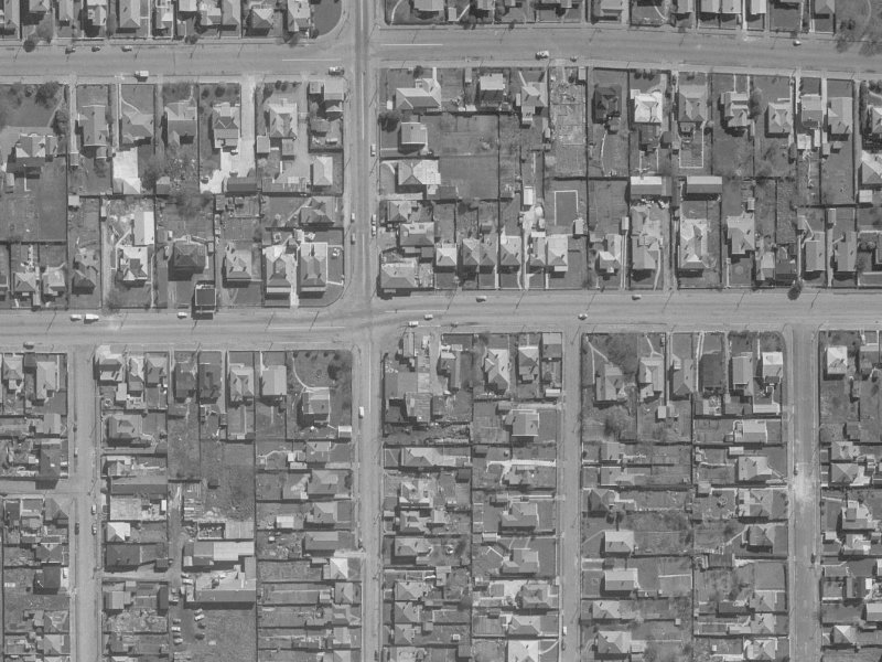 460 Cashel Street from the air, 1960-1964