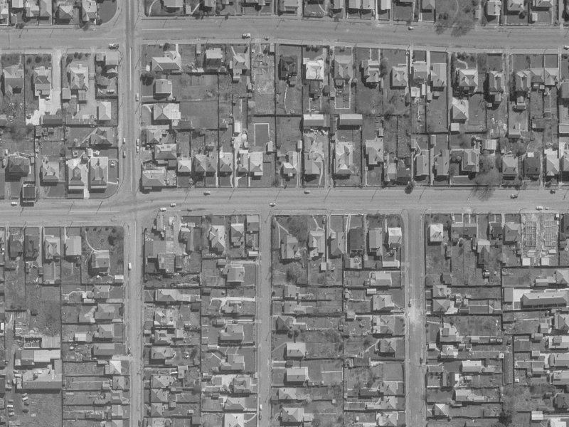 472 Cashel Street from the air, 1960-1964