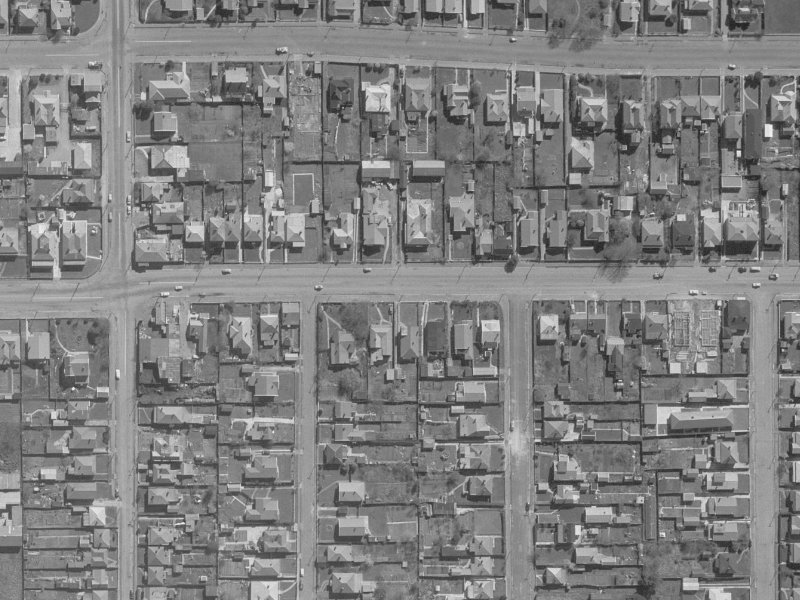 474 Cashel Street from the air, 1960-1964