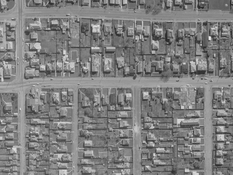 476 Cashel Street from the air, 1960-1964