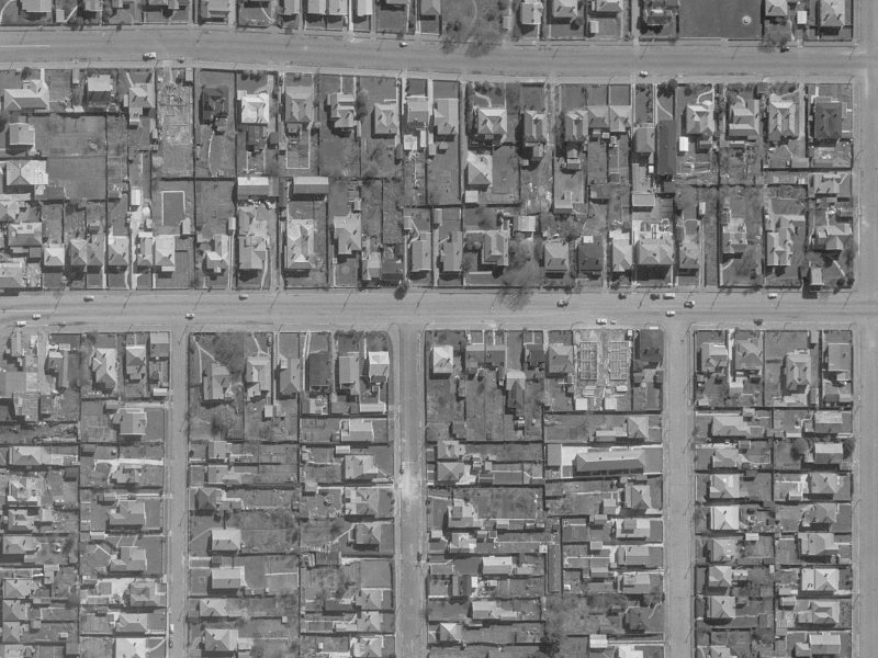 486 Cashel Street from the air, 1960-1964