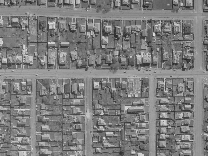 490 Cashel Street from the air, 1960-1964