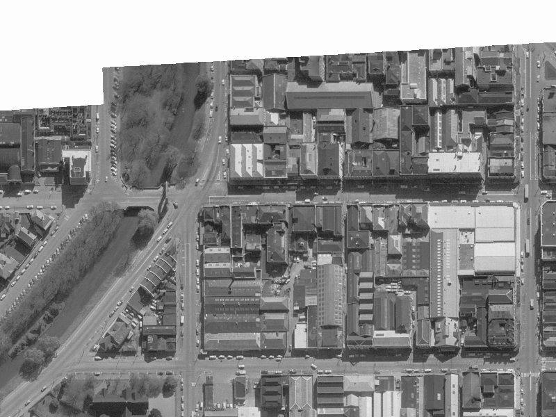90 Cashel Street from the air, 1960-1964