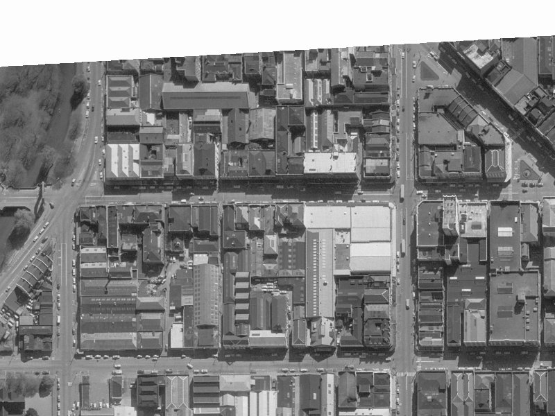 124 Cashel Street from the air, 1960-1964
