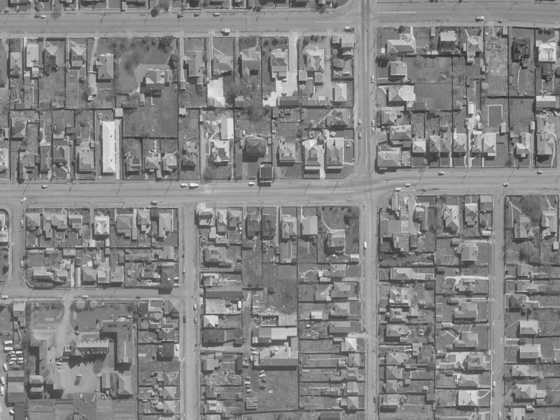 440 Cashel Street from the air, 1960-1964