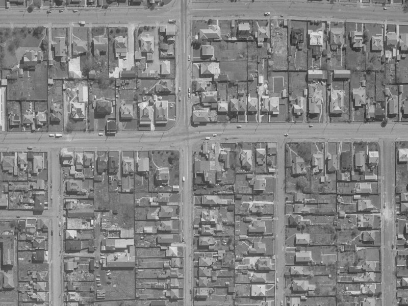 42E Stanmore Road from the air, 1960-1964