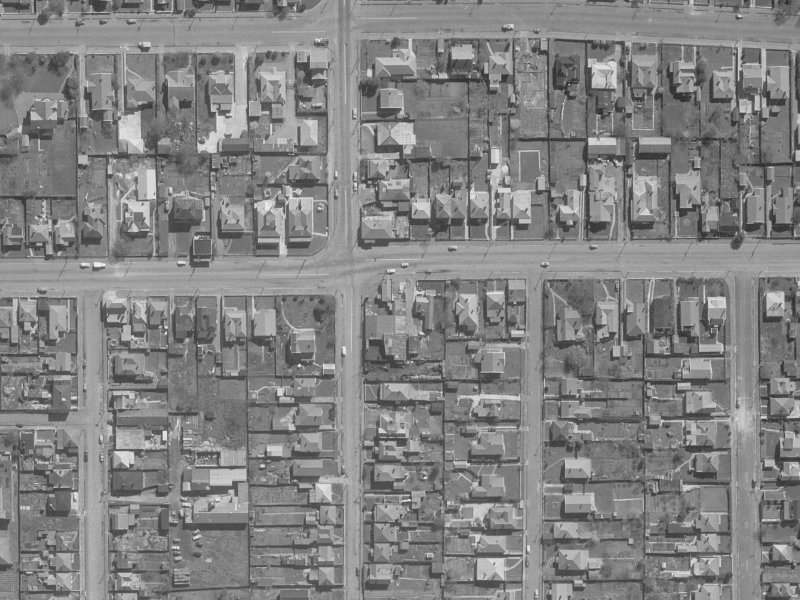 42D Stanmore Road from the air, 1960-1964