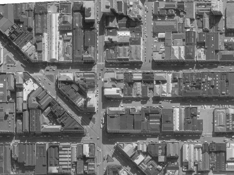 134 Manchester Street from the air, 1960-1964