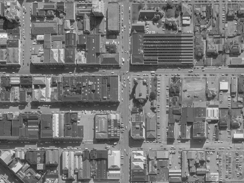 236A Cashel Street from the air, 1960-1964
