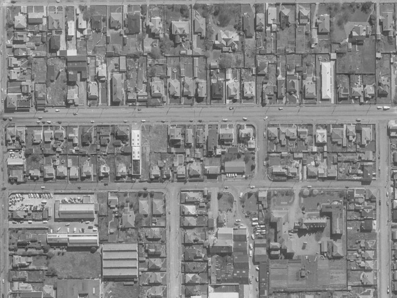 360 Cashel Street from the air, 1960-1964