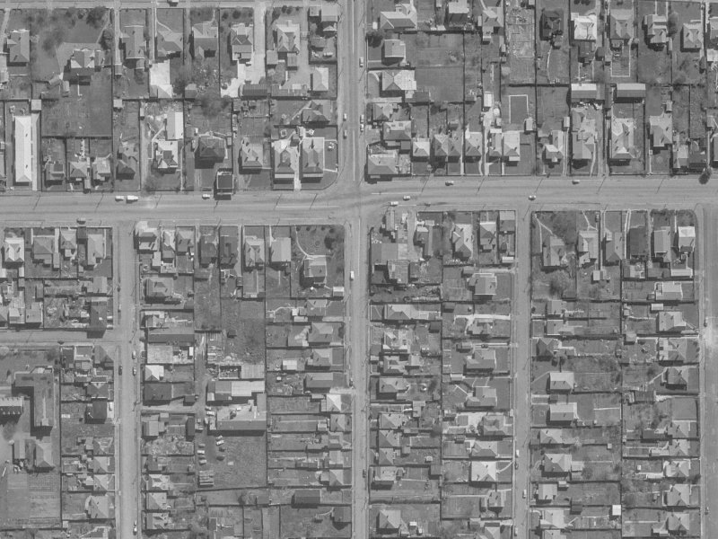 33 Stanmore Road from the air, 1960-1964