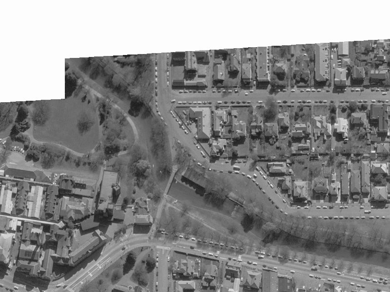 1-11 Cambridge Terrace from the air, 1960-1964