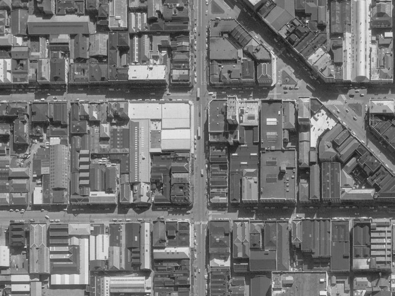 665 Colombo Street from the air, 1960-1964