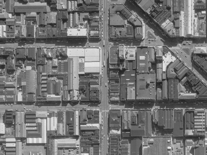 663-665 Colombo Street from the air, 1960-1964