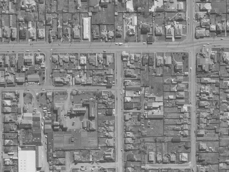 71 Essex Street from the air, 1960-1964