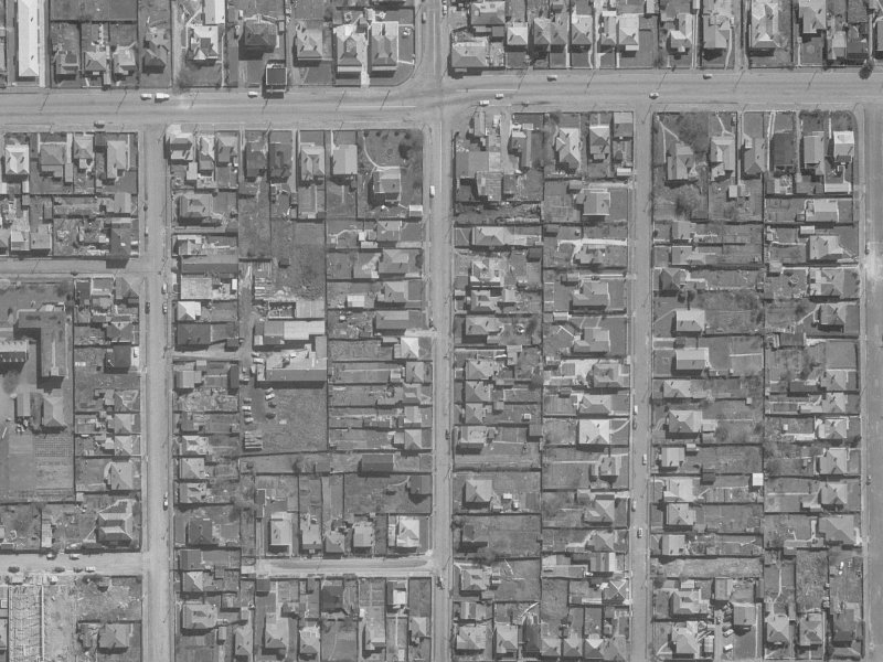 Stanmore Road from the air, 1960-1964
