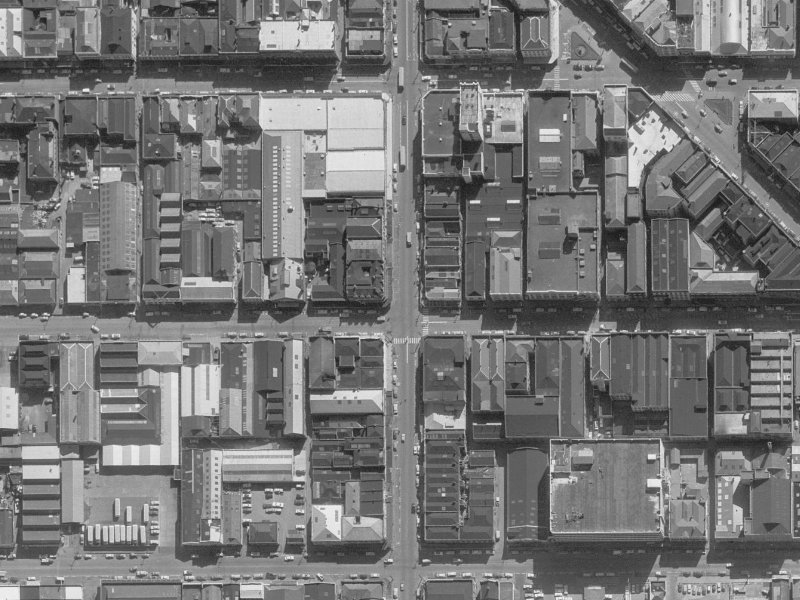 653 Colombo Street from the air, 1960-1964