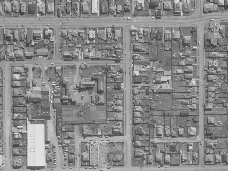 25 Saxon Street from the air, 1960-1964