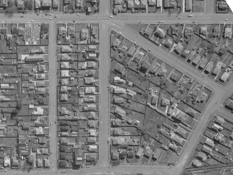 26 England Street from the air, 1960-1964