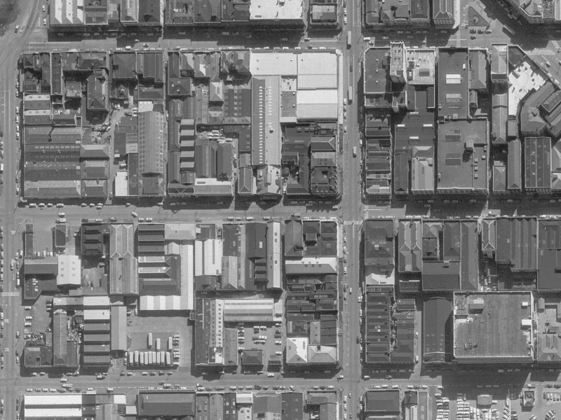 54-56 Lichfield Street from the air, 1960-1964
