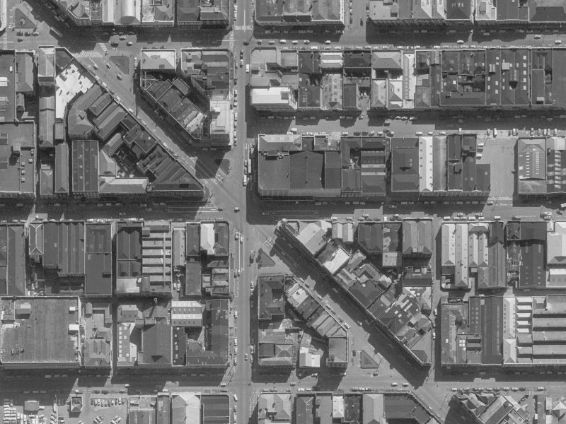 118–130 Lichfield Street from the air, 1960-1964